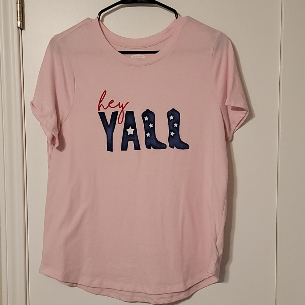 Old Navy pink tshirt size L